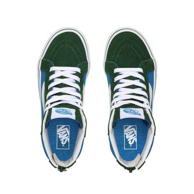 Vans 2-Tone Sk8-Hi Zip - Çocuk Bilekli Ayakkabı (Mavi Yeşil)